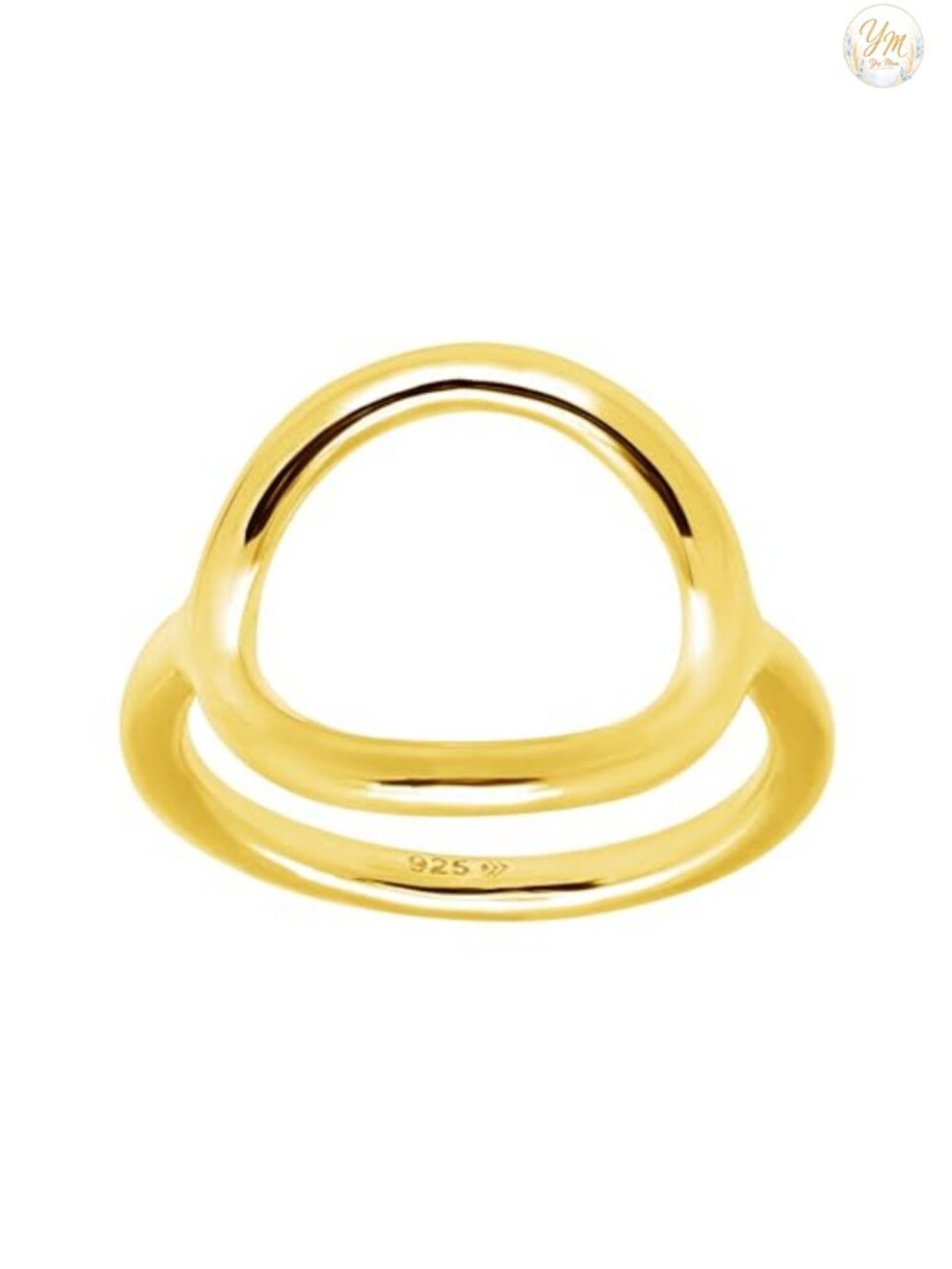 Silpada Karma Ring 18K Gold-Plated Sterling Silver Statement Band